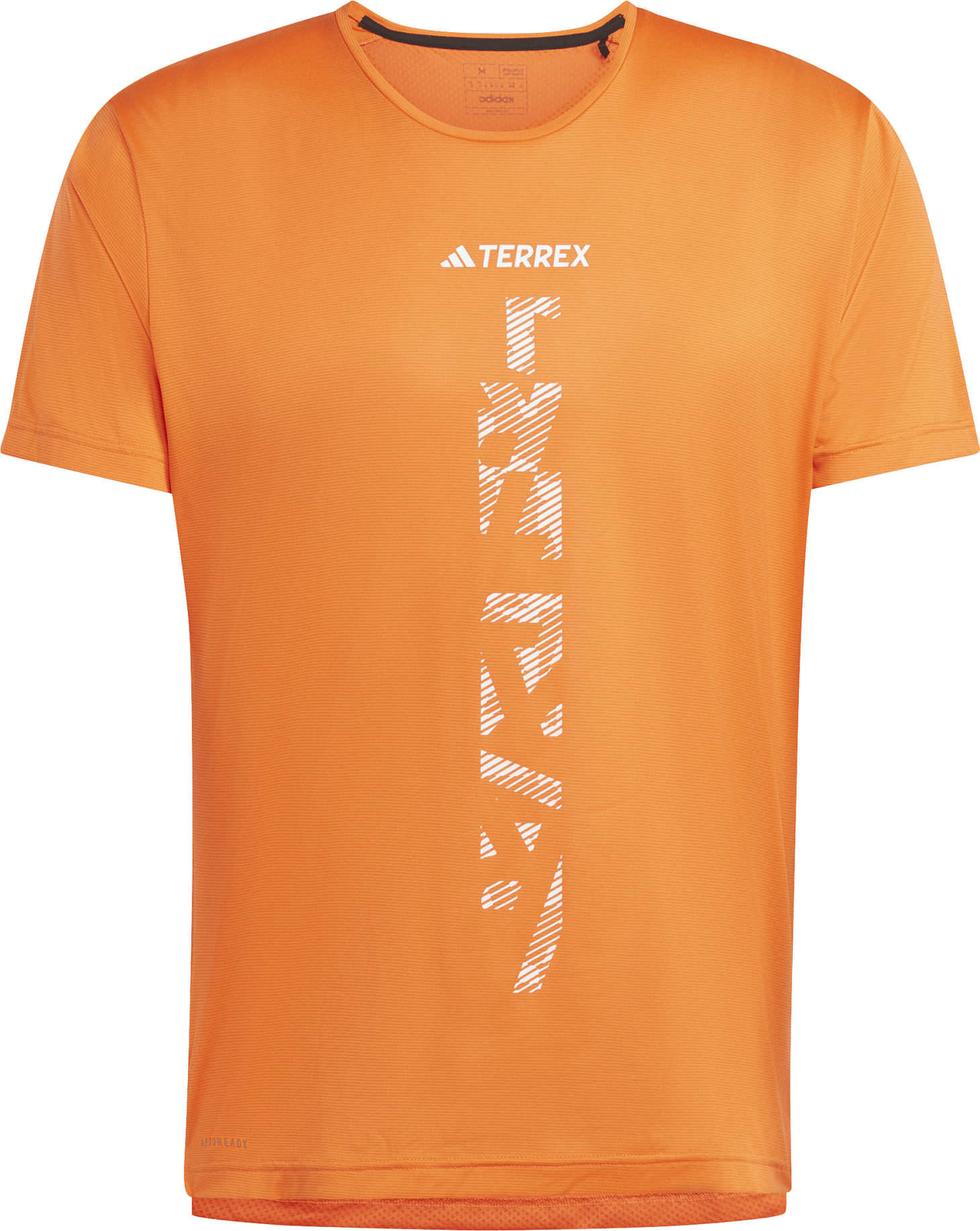 Adidas Men's Terrex Agravic Trail Running T-Shirt Semi Impact Orange/White