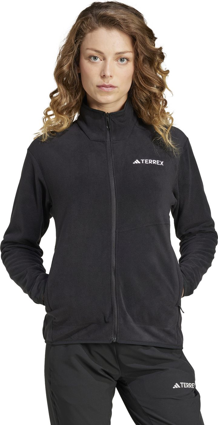 Adidas Women's Terrex Multi Full-Zip Fleece Jacket Black Adidas