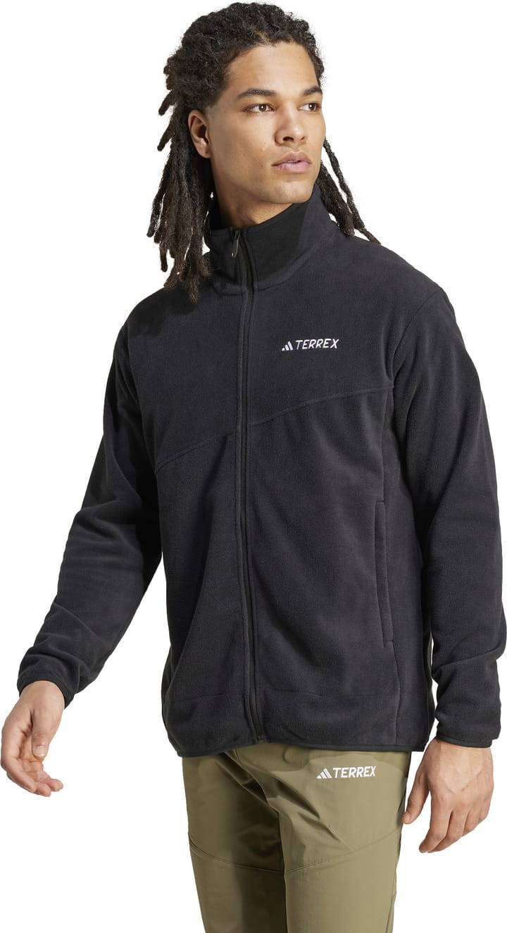 Adidas Men's Terrex Multi Full-Zip Fleece Jacket  Black Adidas