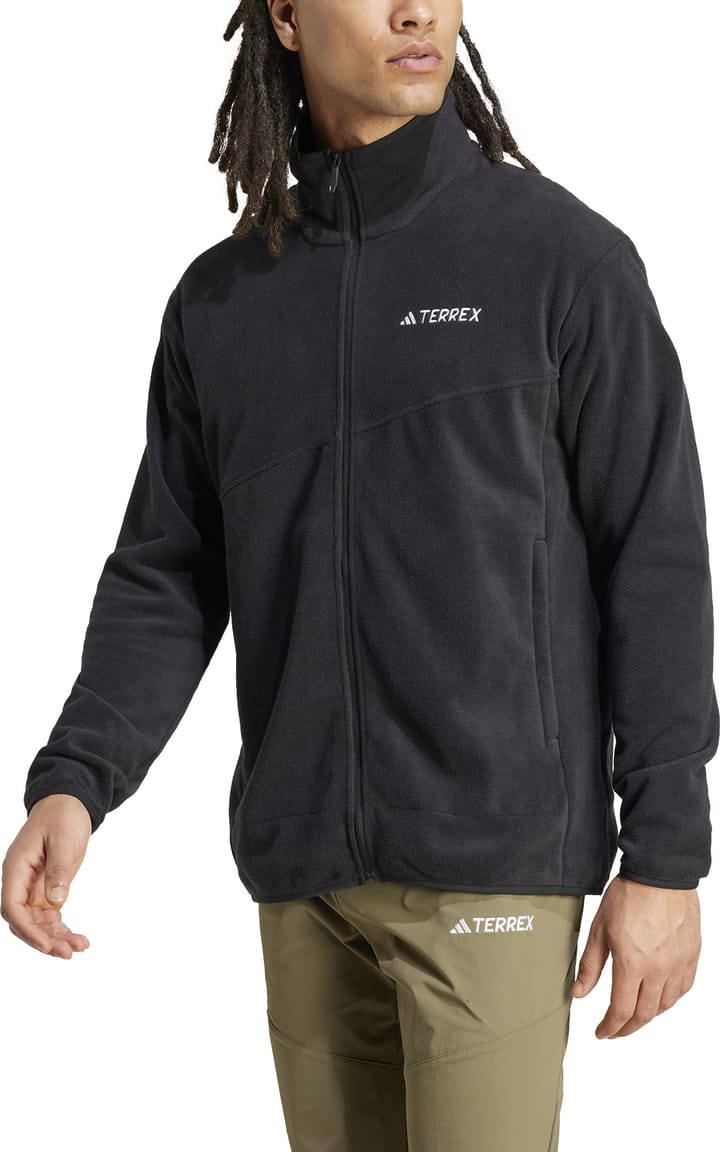 Adidas Men's Terrex Multi Full-Zip Fleece Jacket  Black Adidas