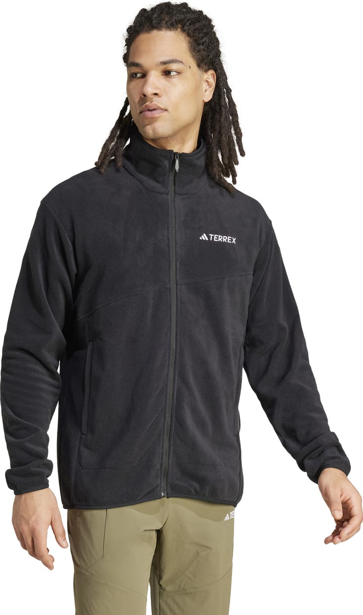 Adidas Men's Terrex Multi Full-Zip Fleece Jacket  Black Adidas
