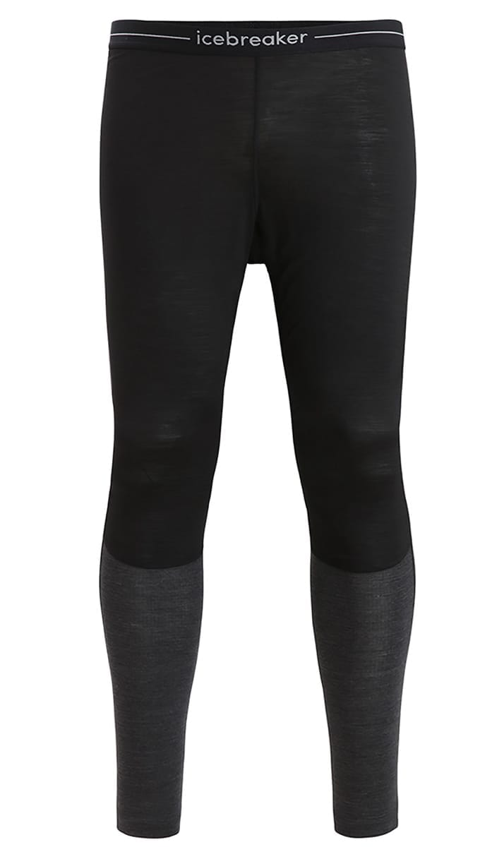 Icebreaker Men's 125 ZoneKnit™ Leggings BLACK/JET HTHR/CB Icebreaker