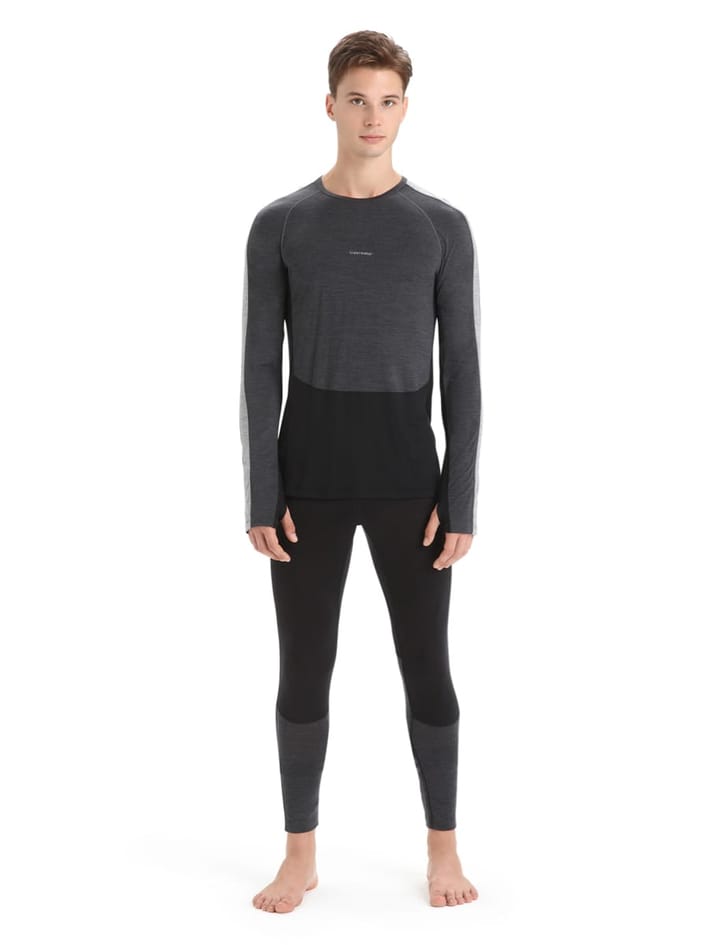 Icebreaker Men's 125 ZoneKnit™ Leggings BLACK/JET HTHR/CB Icebreaker