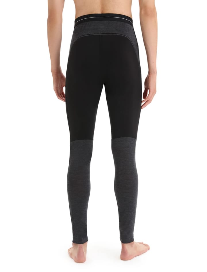 Icebreaker Men's 125 ZoneKnit™ Leggings BLACK/JET HTHR/CB Icebreaker