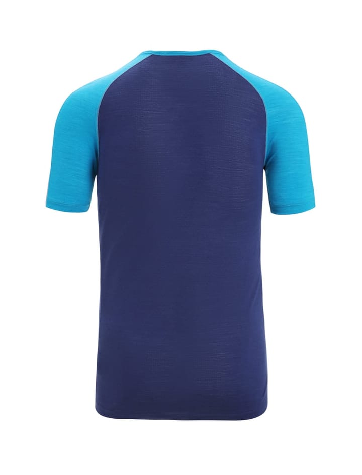 Icebreaker Men's 125 Zoneknit™ Short Sleeve Crewe Geo Blue/Royal Navy Icebreaker