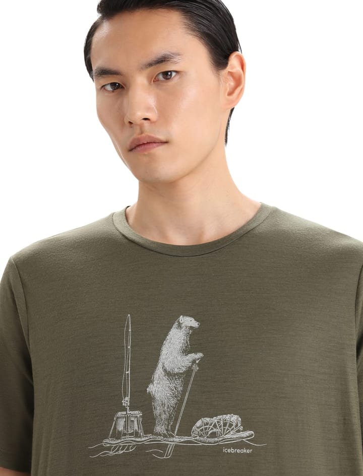 Icebreaker Men's Tech Lite II Short Sleeve Tee Polar Paddle Loden Icebreaker