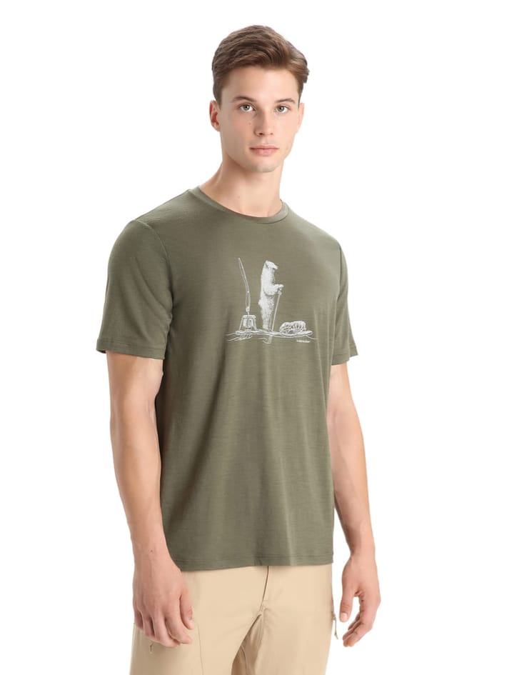 Icebreaker Men's Tech Lite II Short Sleeve Tee Polar Paddle Loden Icebreaker