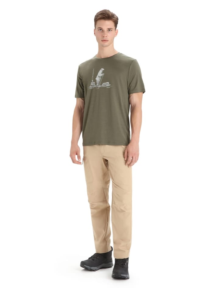 Icebreaker Men's Tech Lite II Short Sleeve Tee Polar Paddle Loden Icebreaker