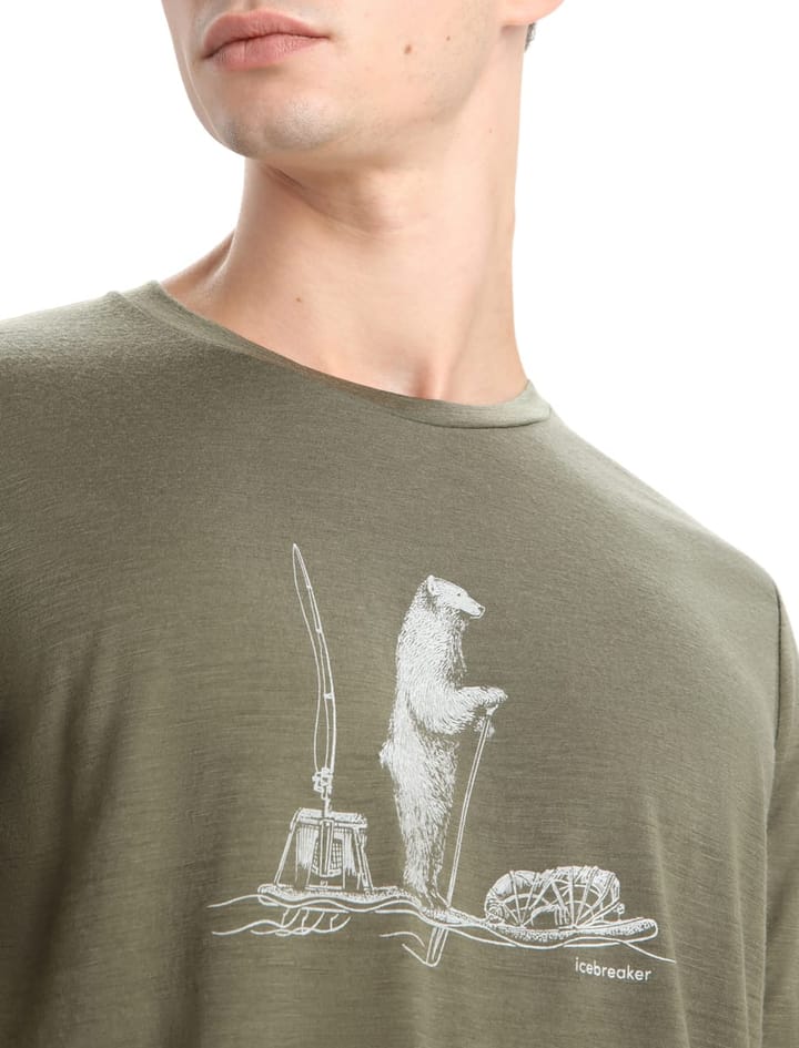 Icebreaker Men's Tech Lite II Short Sleeve Tee Polar Paddle Loden Icebreaker