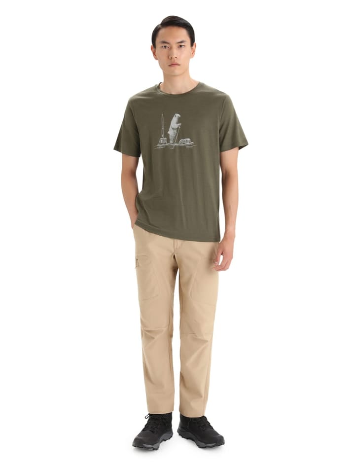Icebreaker Men's Tech Lite II Short Sleeve Tee Polar Paddle Loden Icebreaker