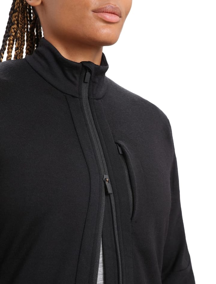 Icebreaker W Quantum III LS Zip Black Icebreaker