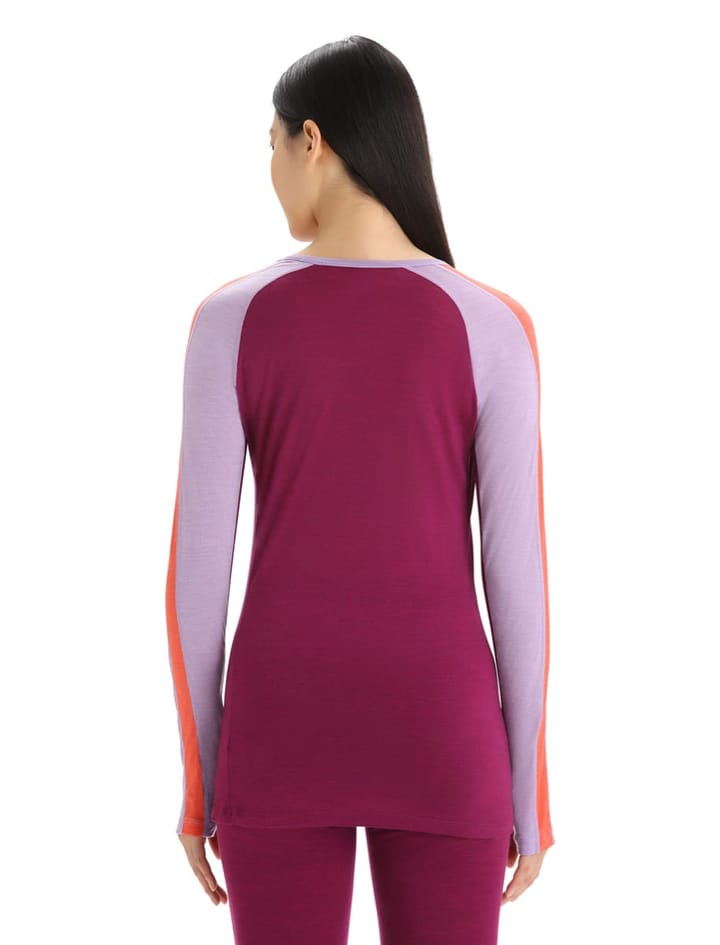 Icebreaker Women's 125 Zoneknit™ Long Sleeve Crew Purple Gaze/Go Berry/Cb Icebreaker