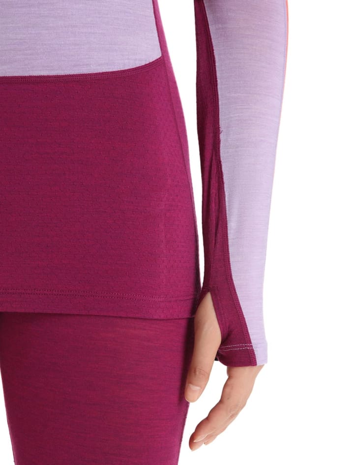 Icebreaker Women's 125 Zoneknit™ Long Sleeve Crew Purple Gaze/Go Berry/Cb Icebreaker