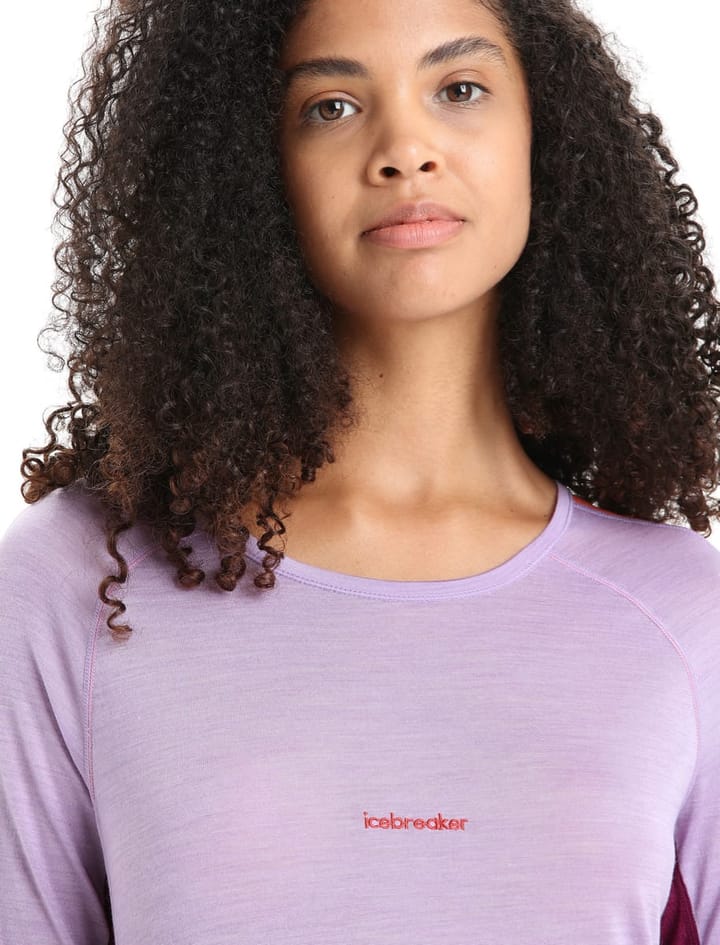 Icebreaker Women's 125 Zoneknit™ Long Sleeve Crew Purple Gaze/Go Berry/Cb Icebreaker