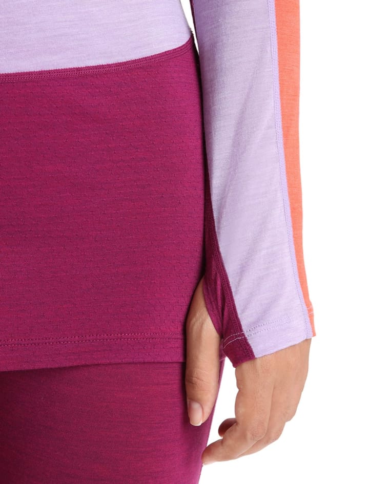 Icebreaker Women's 125 Zoneknit™ Long Sleeve Crew Purple Gaze/Go Berry/Cb Icebreaker