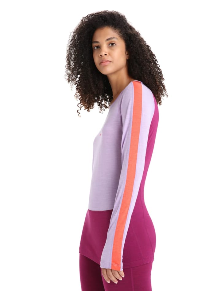 Icebreaker Women's 125 Zoneknit™ Long Sleeve Crew Purple Gaze/Go Berry/Cb Icebreaker
