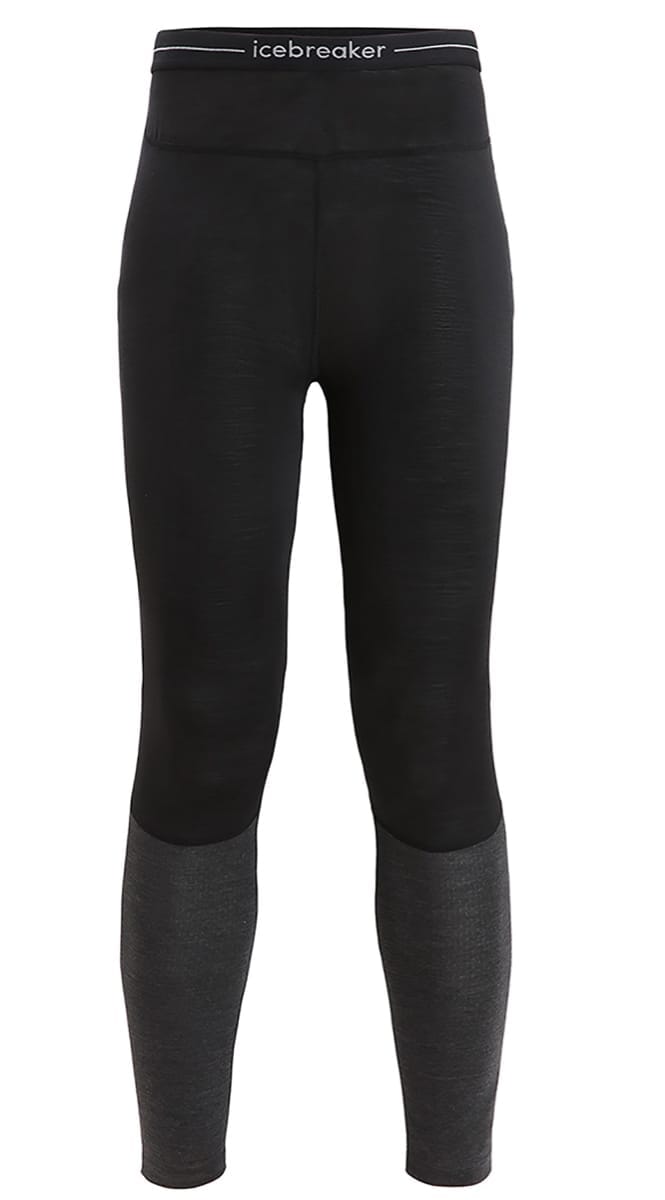 Icebreaker Women 125 Zoneknit™ Leggings Black/Jet Hthr/Cb Icebreaker