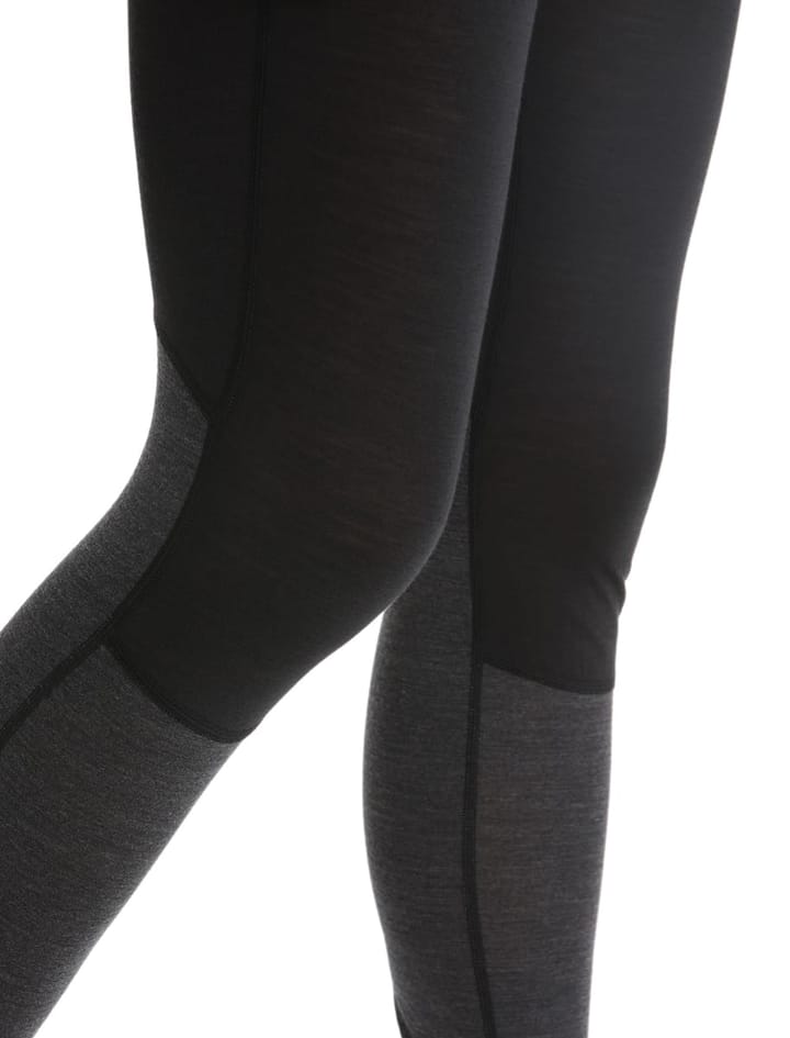 Icebreaker Women 125 Zoneknit™ Leggings Black/Jet Hthr/Cb Icebreaker