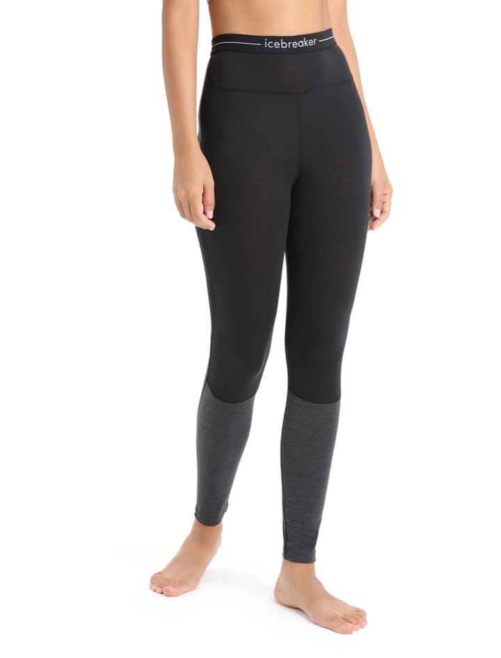 Icebreaker Women 125 Zoneknit™ Leggings Black/Jet Hthr/Cb Icebreaker