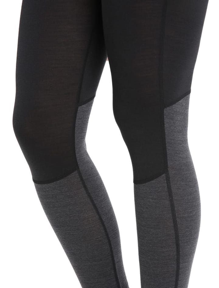 Icebreaker Women 125 Zoneknit™ Leggings Black/Jet Hthr/Cb Icebreaker