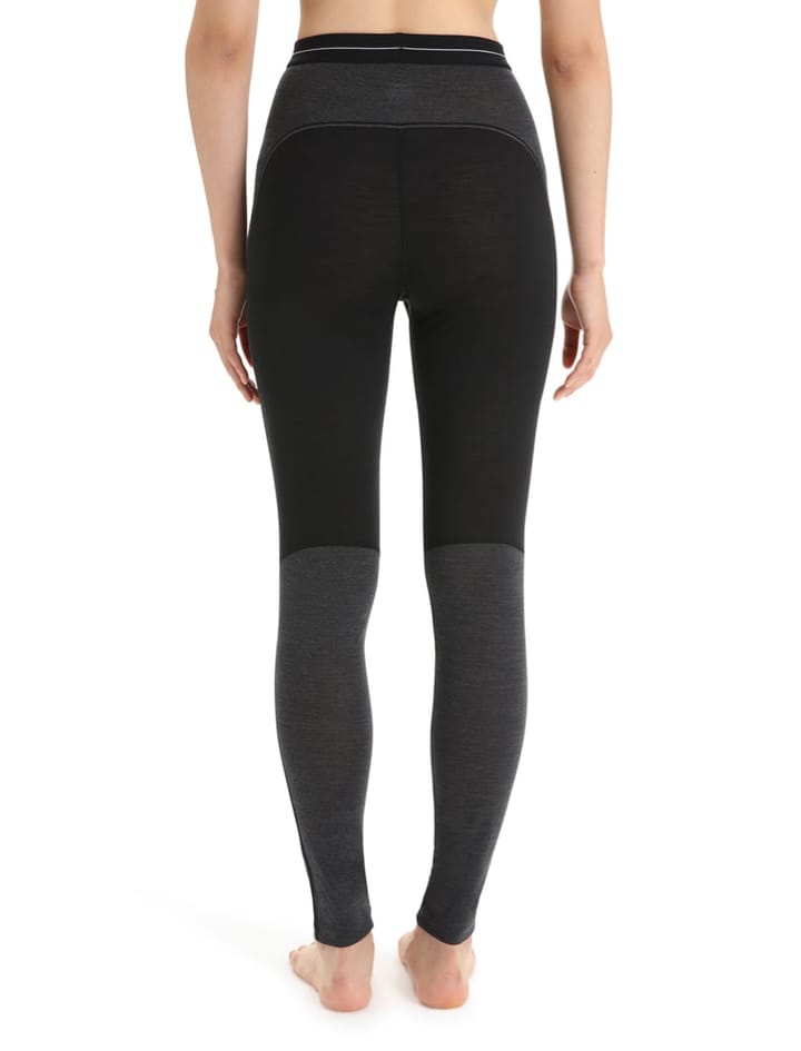 Icebreaker Women 125 Zoneknit™ Leggings Black/Jet Hthr/Cb Icebreaker