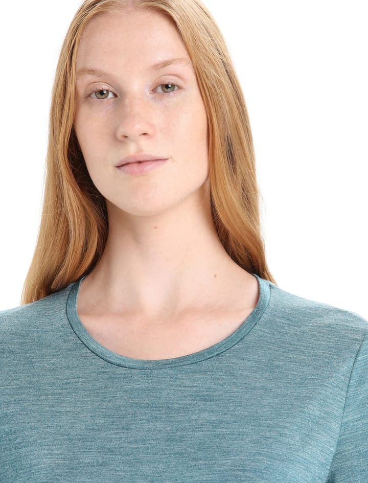Icebreaker Women's Sphere II Short Sleeve Tee Green Glory Heather Icebreaker