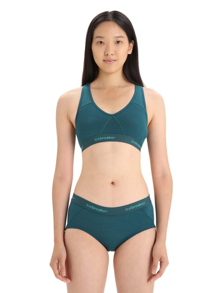 Icebreaker Women's Sprite Racerback Bra Green Glory Icebreaker