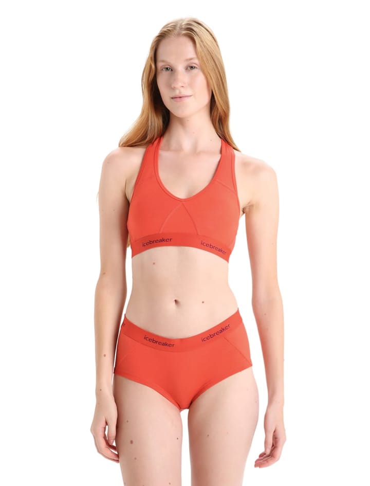 Icebreaker Women's Sprite Racerback Bra Vibrant Earth Icebreaker