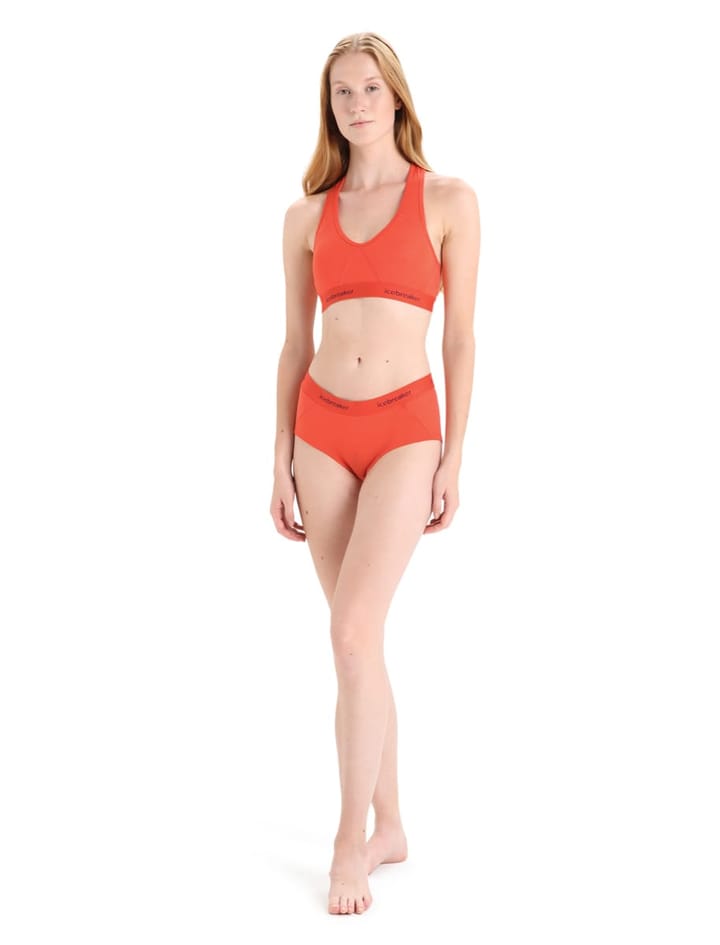 Icebreaker Women's Sprite Racerback Bra Vibrant Earth Icebreaker
