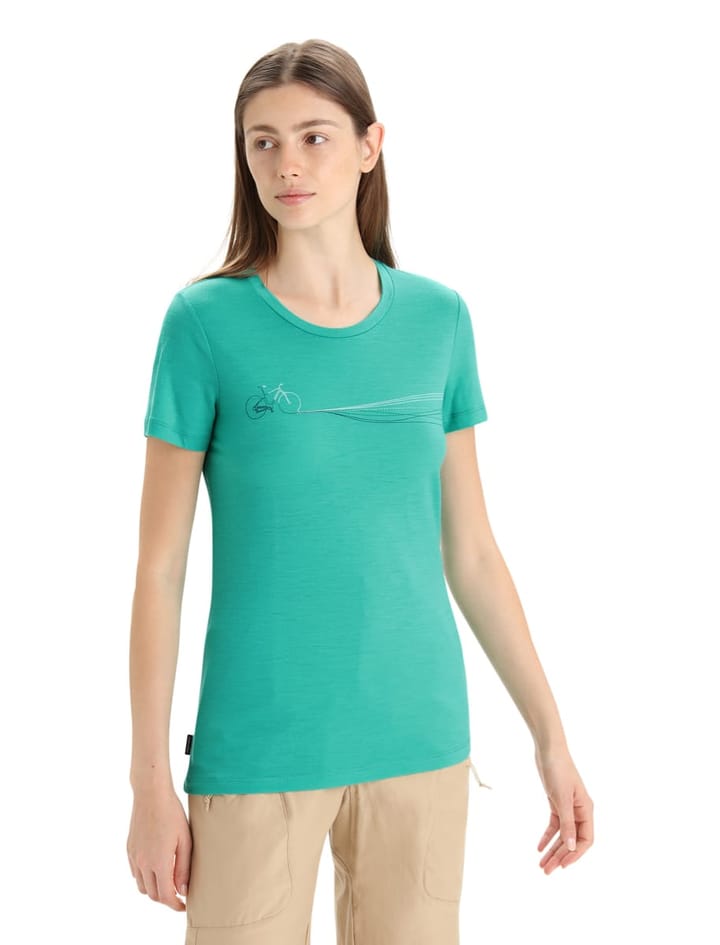 Icebreaker Women Tech Lite II SS Tee Cadence Paths Fresh Icebreaker