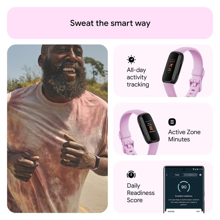 Fitbit Inspire 3 Black/Lilac Bliss Fitbit Fitbit Inspire 3 Black/Lilac Bliss Fitbit