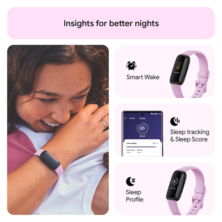 Fitbit Inspire 3 Black/Lilac Bliss Fitbit Fitbit Inspire 3 Black/Lilac Bliss Fitbit