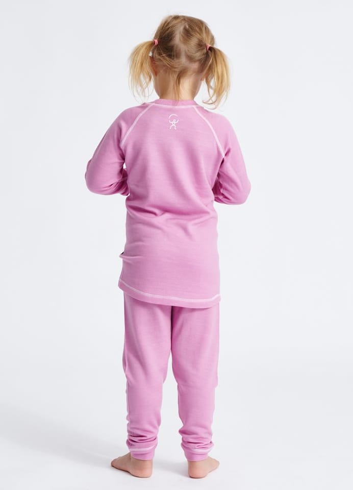 Isbjörn of Sweden Kids' Husky Longjohn Baselayer FrostPink Isbjörn of Sweden