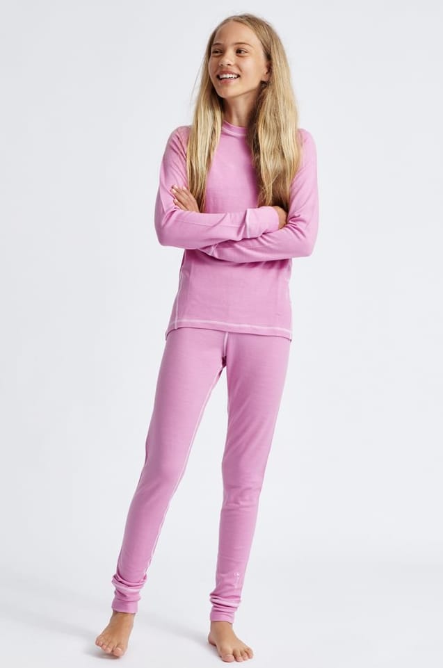 Isbjörn Of Sweden Husky Longjohn Baselayer Teens Frostpink Isbjörn of Sweden