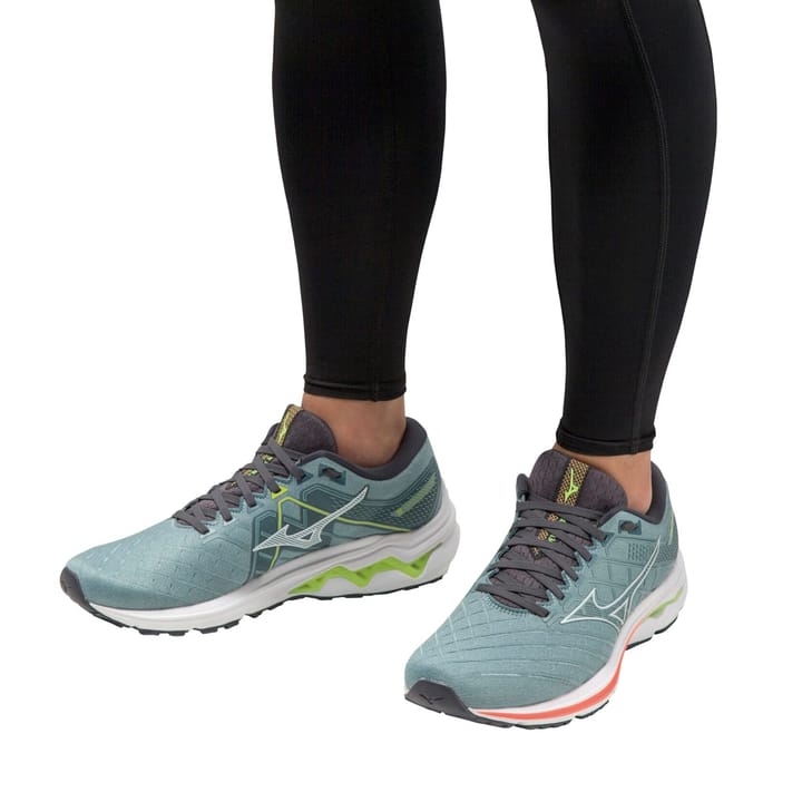 Mizuno WAVE INSPIRE 18 Smoke Blue/White/Neon Flame Mizuno Mizuno WAVE INSPIRE 18 Smoke Blue/White/Neon Flame Mizuno