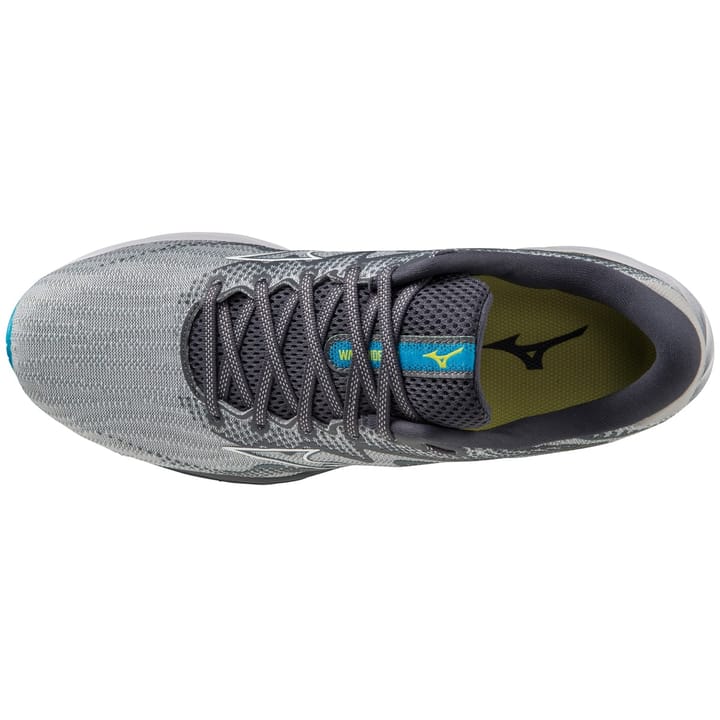Mizuno Men's Wave Rider 27 Pearl Blue/White/Bolt 2 (Neon) Mizuno Mizuno Men's Wave Rider 27 Pearl Blue/White/Bolt 2 (Neon) Mizuno