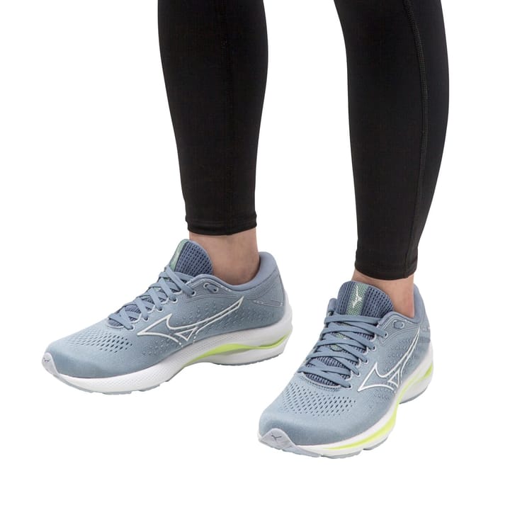 Mizuno WAVE RIDER 25 W Heather/White/Neo Lime Mizuno