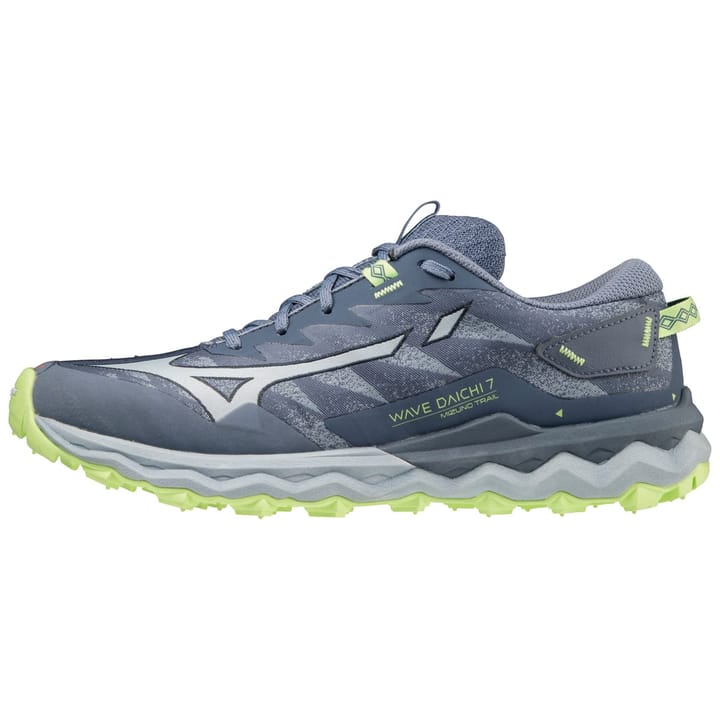 Mizuno Women's Wave Daichi 7 Vintage Indigo/Subdued Blue/Neo Lime Mizuno