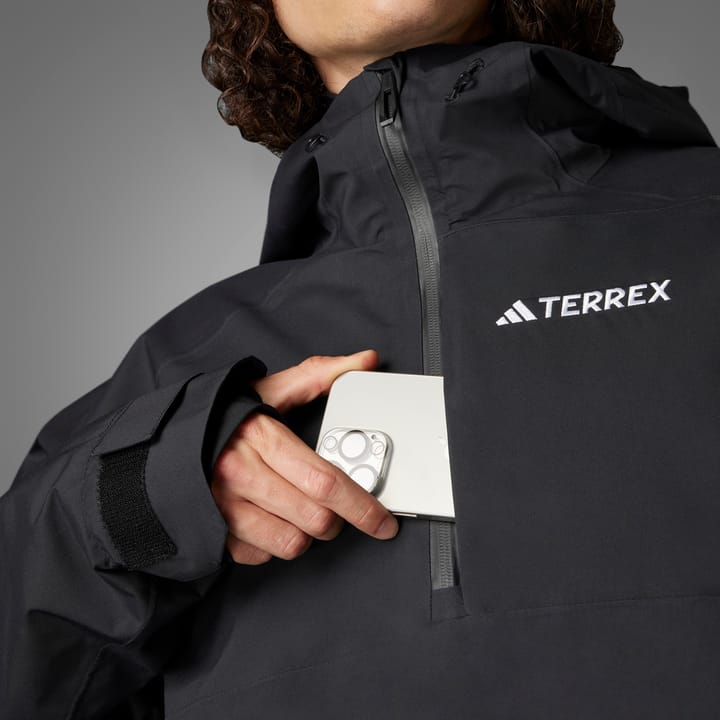 Adidas Men's Terrex Xperior 2L Lined RAIN.DRY Anorak Black/Black Adidas