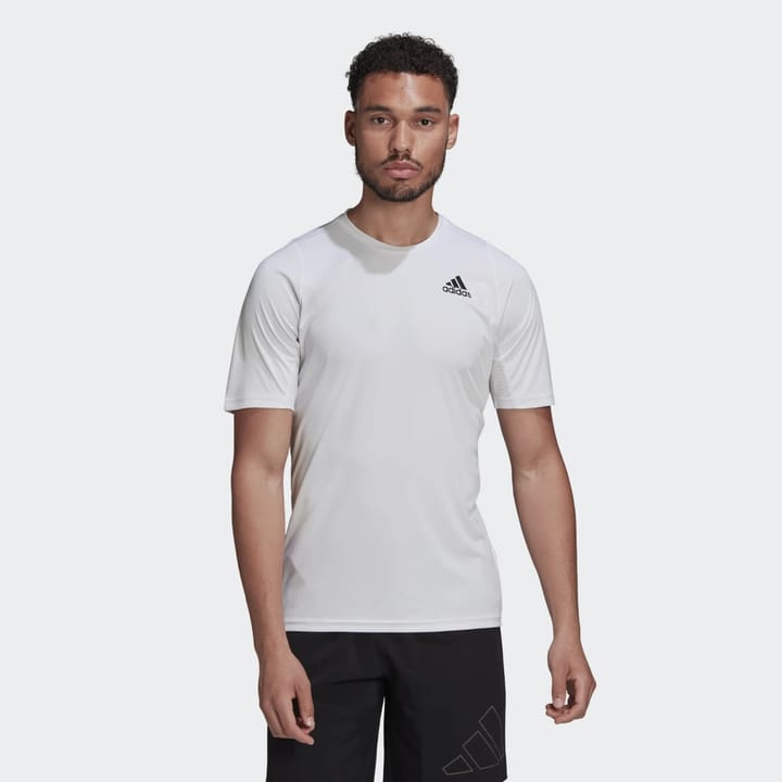 Adidas Men's Run Icons 3BAR Tee White Adidas Adidas Men's Run Icons 3BAR Tee White Adidas