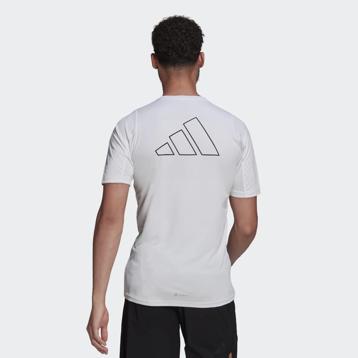 Adidas Men's Run Icons 3BAR Tee White Adidas Adidas Men's Run Icons 3BAR Tee White Adidas