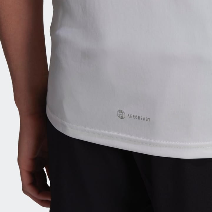 Adidas Men's Run Icons 3BAR Tee White Adidas Adidas Men's Run Icons 3BAR Tee White Adidas