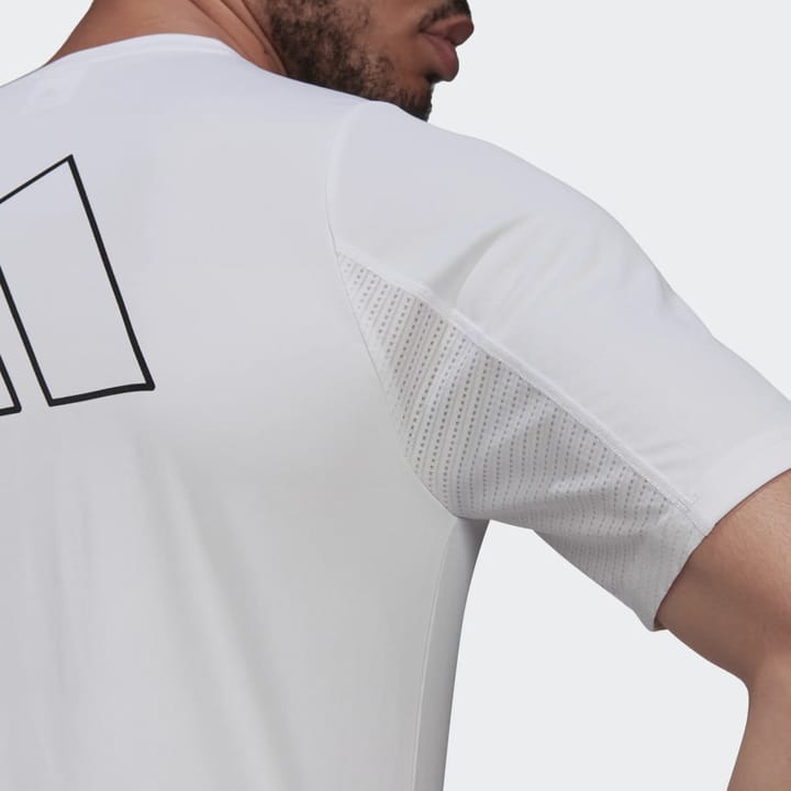 Adidas Men's Run Icons 3BAR Tee White Adidas Adidas Men's Run Icons 3BAR Tee White Adidas