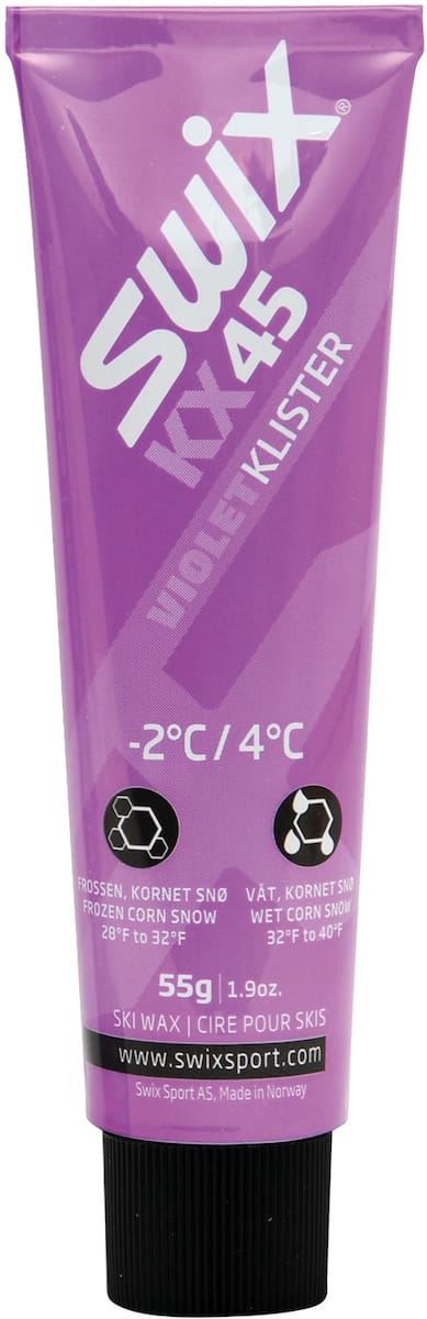 Swix KX45 Violet Klister, -2c To 4c Swix