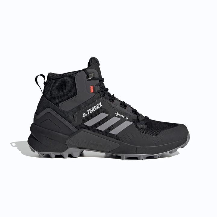 Adidas Men's Terrex Swift R3 Mid GORE-TEX Hiking Shoes Core Black/Grey Three/Solar Red Adidas