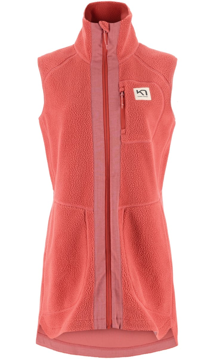 Kari Traa Women's Sanne Pile Vest Long Cedar Kari Traa