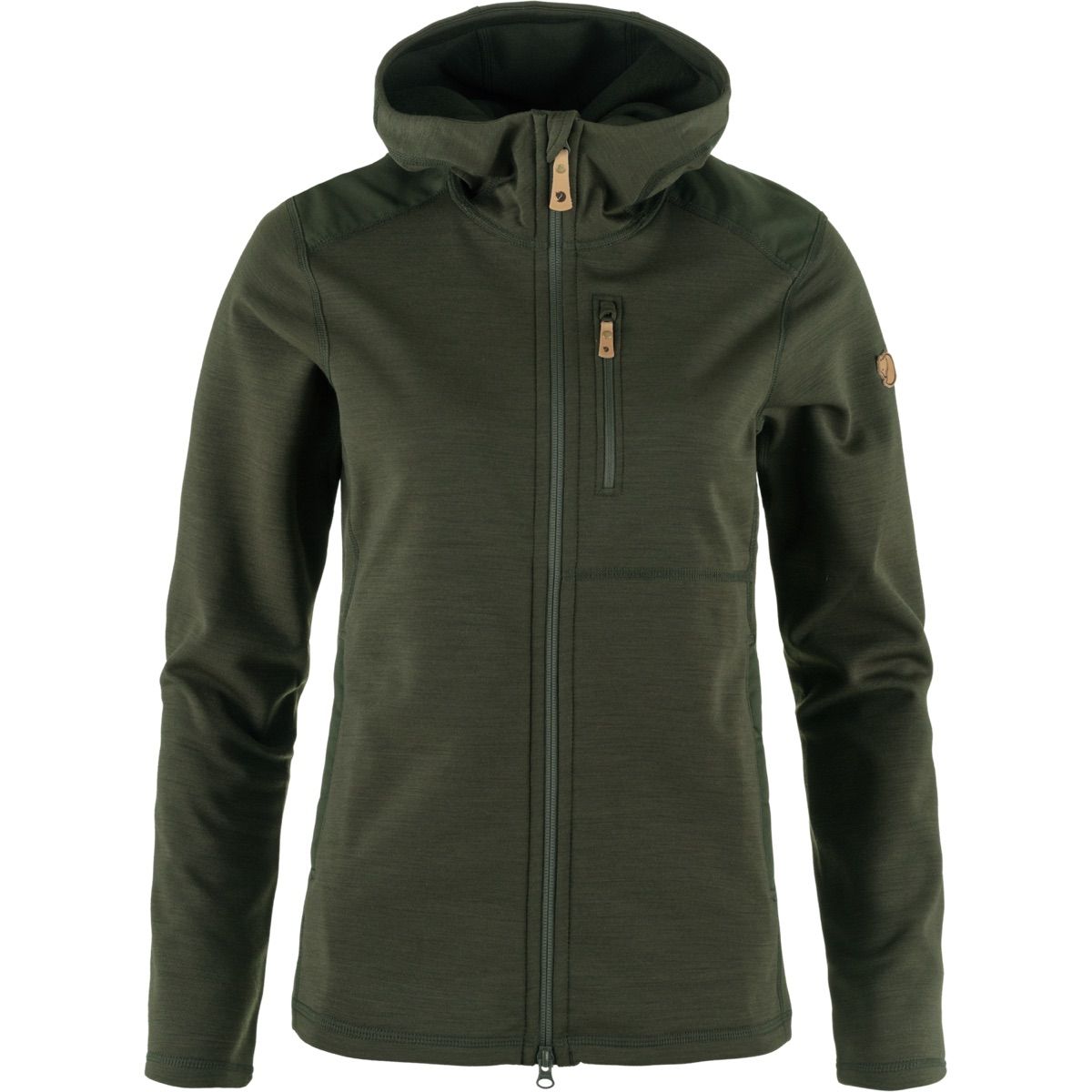 Fjällräven Women's Keb Fleece Hoodie Deep Forest