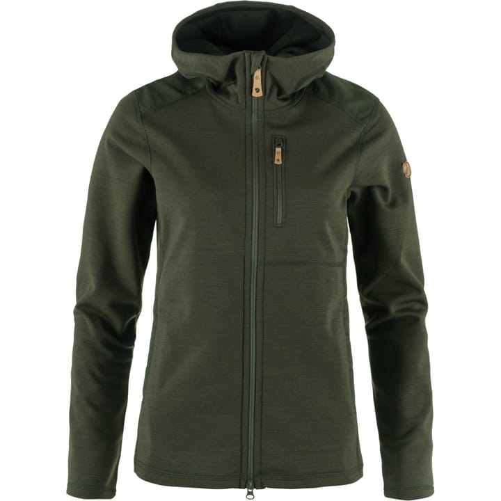 Fjällräven Women's Keb Fleece Hoodie Deep Forest Fjällräven