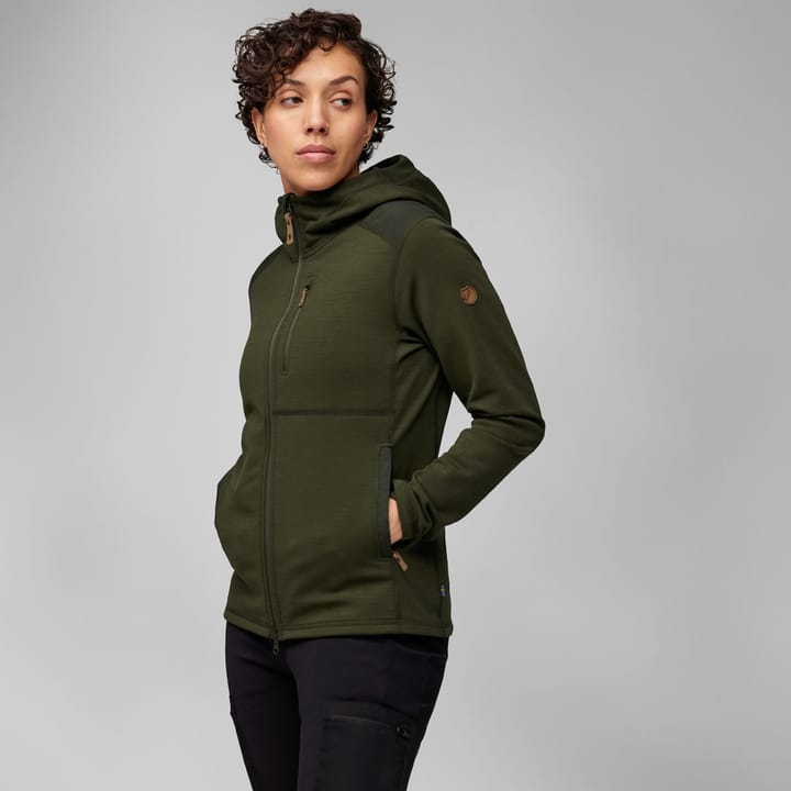 Fjällräven Women's Keb Fleece Hoodie Deep Forest Fjällräven