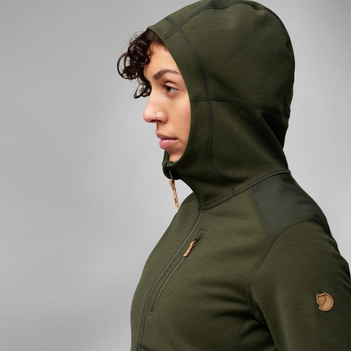 Fjällräven Women's Keb Fleece Hoodie Deep Forest Fjällräven